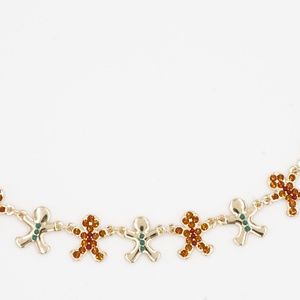 INC International Concepts Gold-Tone Crystal Bead Gingerbread Necklace